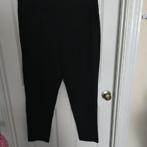 32 Degrees Black Cropped Ponte Leggings